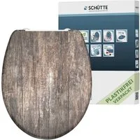 Schütte WC-Sitz Old Wood, Duroplast, mit Absenkautomatik und Schnellverschluss