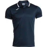 Joma Poloshirt Combi Premium (komfortable Passform, atmungsaktiv) marineblau/weiss
