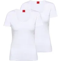 HUGO T-Shirt Damen T-Shirt 2er Pack Baumwollmischung T-Shirt RN (Packung, 2er Pack)