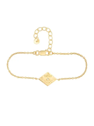 cai Armband 925 Sterling Silber Topas Tattoo Motiv Raute