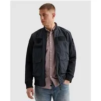 PME LEGEND Bomberjacke Ärmel aus Sweatware, Vorder- und Rückenteil aus Webware