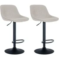 CLP Barhocker Loft (Set, 2 St., 2er), Bezug aus Samt, Stoff oder Kunstleder