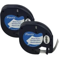 vhbw Beschriftungsband passend für Dymo LetraTag LT-100H, 2000, LT-100T, 200B, Hochwertige Patronen für Ihren Etikettendrucker, Ihr