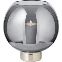 EDZARD Windlicht Jack, Kristallglas mit Platinrand