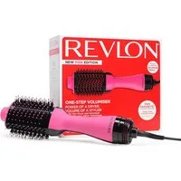 Revlon Ionic-Haartrockner Revlon One-Step Haartrockner & Volumiser – Pink, Ionic 2-in-1, One-Step-Bürstendesign, Mehrstufige Temperatur