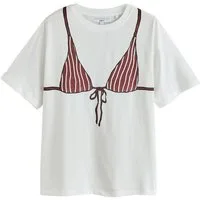 Next T-Shirt Kurzarm-T-Shirt mit Grafik, Bikini (1-tlg)