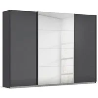 OTTO home Schwebetürenschrank Kleiderschrank Kleiderschränke Schrank Garderobe AGORDO mit Glasfront (Breiten 203/271/315/360 cm, Höhen 210/229 cm) durchdachte Innenausstattung, in 4 Breiten und 2 Höhen MADE IN GERMANY