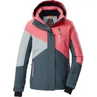 Killtec Skijacke KSW 209 GRLS SKI JCKT Mädchen-Skijacke: wasserdicht, atmungsaktiv, Colourblock-Design