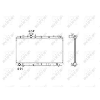 NRF Motork?hler gel?tet Fiat Sedici Suzuki Sx4 53581