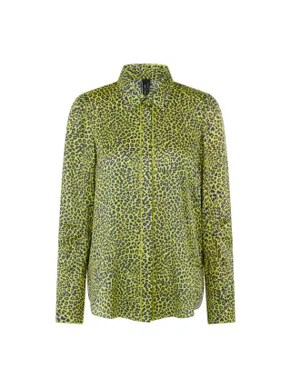 Marc Cain Collections - Bluse mit Animal Print apple green new - Gr. - 40