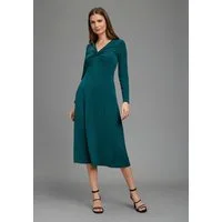 Laura Scott Jerseykleid aus elastischem Jersey-Material, figurbetonte Passform, wadenlang
