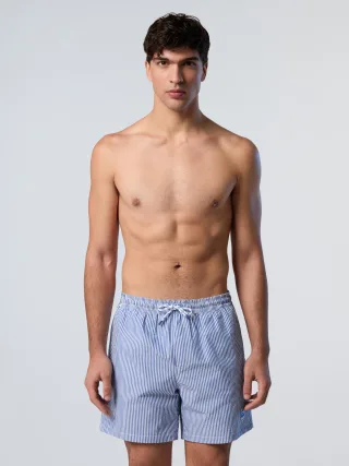 North Sails Badeshorts Gestreifter Seersucker