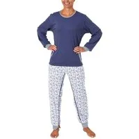 Normann Care Pyjama Damen Pflegeoverall langarm mit Reissverschluss am Rücken und am Bein 60507