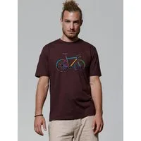 wat? Apparel T-Shirt Fahrrad by night