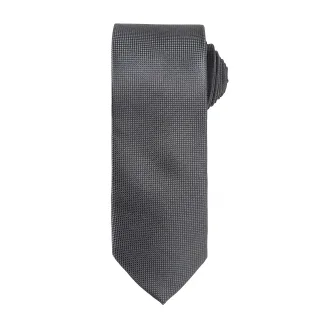 Premier Mens Micro Waffle Formal Work Krawatte (2er-Pack) (Dunkelgrau)