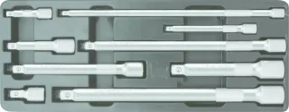 KS Tools 1/4"+3/8"+1/2" Verlängerungs-Satz, 9-tlg - 911.0007