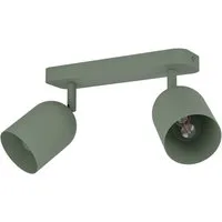 EGLO Deckenspot TILSTON Spotlampe - Stahl - E14 - 2X40W - IP20, ohne Leuchtmittel, Deckenlampe, Deckenstrahler, Strahler, L28 x B8 x H20,5 cm