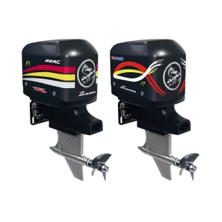 TFLhobby B54217A/B RC Boat Parts Mini Scale Simulation Outboard Tail Engine with Nylon Prop. F450-BKV3000 External Motor