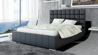 Polsterbett Bett Doppelbett MATTEO 200x200cm inkl.Bettkasten