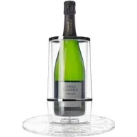 Dimono Wein- und Sektkühler Dimono Wein- und Sektkühler Edelstahl – Thermo Flaschenkühler XXL, aus Doppelwandigen gebürsteten Edelstahl