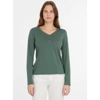 Ragwear Langarmshirt PINKKI mit kurzer Knopfleiste