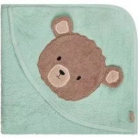 Sterntaler® Badetuch Motiv-Kapuzenbadetuch BÄR Bo, Frottee (1-St), Kapuzenbadetuch 100x100cm, aus weichemFrottee, mit süßer Applikation