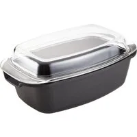 Krüger Auflaufform Antihaft Multibräter mit Deckel 33x22cm 6 Liter Volumen