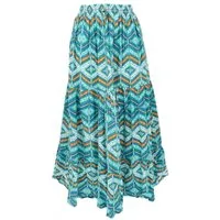 Guru-Shop Minirock Maxirock Batik, langer Sommerrock, farbenfroher.. alternative Bekleidung