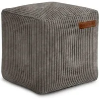 Green Bean Pouf Cube Cord (Indoor Sitzhocker Sitzkissen Fußhocker Relax-Sessel, Made in Germany), die ideale Ergänzung zum Sitzsack
