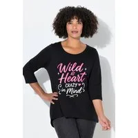 Angel of Style T-Shirt T-Shirt A-Linie Schriftzug 3/4-Ärmel