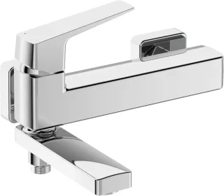 Neuesbad Serie 660 Wannenarmatur mit klappbarem Auslauf, Chrom NB1DEBQL012M1