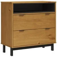 vidaXL Kommode Schubladenschrank FLAM 80x40x80 cm Massivholz Kiefer