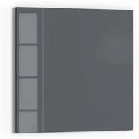 DEQORI Magnettafel 'Unifarben - Dunkelgrau', Whiteboard Pinnwand beschreibbar