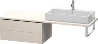 Duravit L-Cube Unterschrank für Konsole Taupe Supermatt 820x547x400 mm - LC583908383 LC583908383