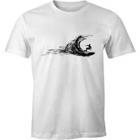 Neverless Print-Shirt Herren T-Shirt Surfer surfing surfen Surfboard Wave Welle mit Print