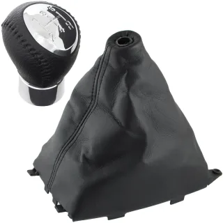 Schaltknauf Knauf 10mm Gewinde 5-Gang Schaltmanschette Manschette + Rahmen für Mazda 6 GG GY 2002-2008