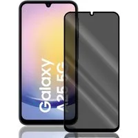 Numerva Schutzfolie Panzer Folie Echt Glas Folie für Samsung Galaxy A25, (1x Schutzfolie 2x Reinigungstücher), Anti Spy Schutzfolie Blickschutz Glasfolie Sichtschutzfolie