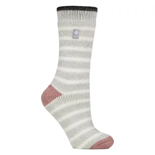 Damen Amara Zweifarbige Streifenmuster Thermosocken