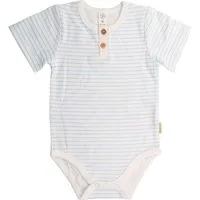 MAXIMO Kurzarmbody (1-tlg) Cerulean-weiß, Ringel, Jersey, maritimer Style