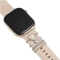 CoolGadget Smartwatch-Armband Uhren Charms Schmuck Ringe Deko Loops Motiv Clips, passend für alle Apple Watch und Samsung Galaxy Watch Modelle