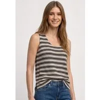 STREET ONE Stricktop Sommertop, tiefer Rundhalsausschnitt, Viskosemx
