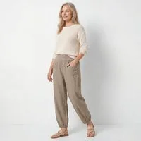 OriginalYou Leinenhose Sommerliche Leinen Pumphose luftig leichte Schlupfhose luftig & leichtes Leinengewebe, elastischer Bund, in Unifarbe