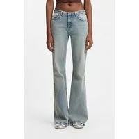 HUGO Bootcut-Jeans Gelissa Mid Rise, weit ausgestellt