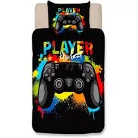 YI Kinderbettwäsche Gamepad Bettbezug-Set Spieler Bettwäsche für KinderJungenJugendliche