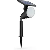 Philips LED Solarleuchte Outdoor Jivix Spiess 1.4W, 2700 Kelvin, schwarz, Abschaltautomatik, Dimmfunktion, Leuchtdauer einstellbar, Memoryfunktion, Nachtlichtfunktion, Tageslichtsensor, Timerfunktion, mehrere Helligkeitsstufen, LED fest integriert, W