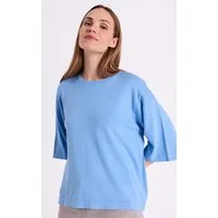 FREEQUENT Strickpullover FQCONNY-PULLOVER 3/4-Arm mit weitem Ärmeln