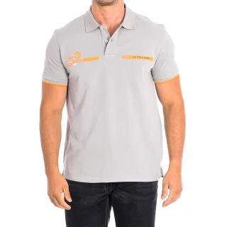 NTRE Kurzarm-Polo mit Kontrast-Reverskragen 64122 Herren