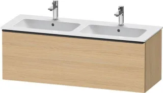 Duravit D-Neo Waschtischunterbau wandhängend Natur Eiche Matt 1280x462x440 mm - DE42650BD300000 DE42650BD300000