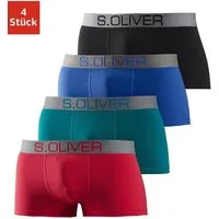 s.Oliver Hipster (Packung, 4-St) knapp sitzende Boxershorts für Herren aus Baumwoll-Mix