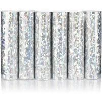 KarneLux Luftschlange Deko Luftschlangen, Glitzer Metallic 6er Pack